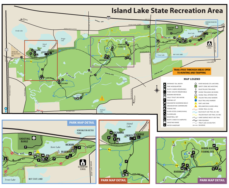 Island Lake State Park Map